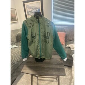 Naruto Shippuden Lightweight Windbreaker Jacket Zip Up Zipper Mens size Medium M